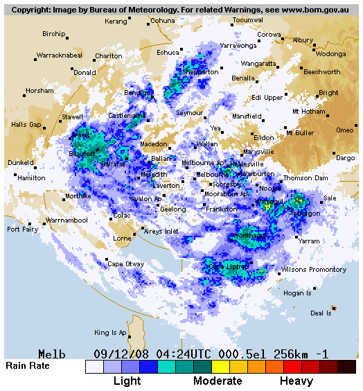 BoM weather radar 20081209