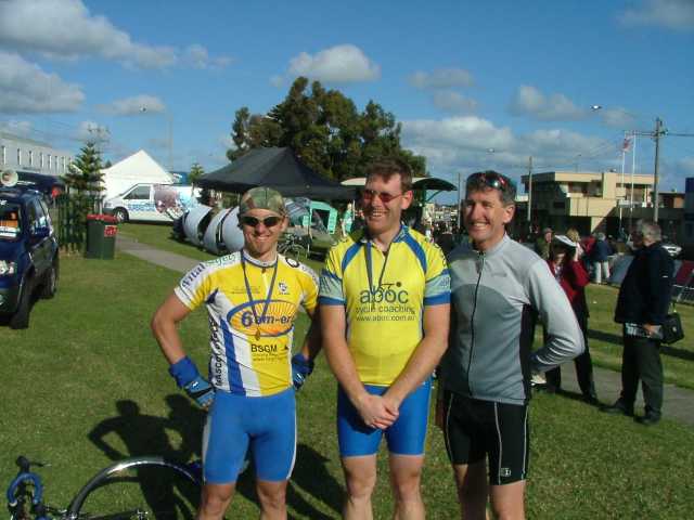 The boys at the finish